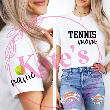 Tennis Mama with Sleeve T-Shirt